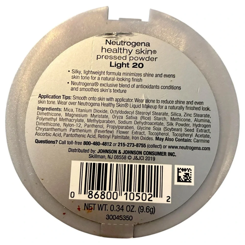 Neutrogena Healthy Skin Pressed Powder Antioxidant‎ Blend 0.34oz Shade Light 20 - Picture 2 of 2